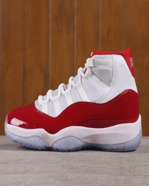 

real carbon fiber 11 cherry mens basketball shoes womens 11s white varsity redblack outdoor sports sneakers ct8012116 with origi9063616