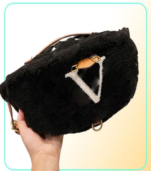 

fuzzy waist bag women fffy handbag womens crossbody bags designer fanny pack womens furry shoulder briefcase bumbag fannypack1139938