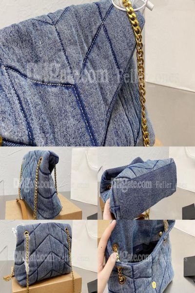 

soft sheepskin women loulou puffer denim flap bag designer shoulder crossbody bags classic fr3144149