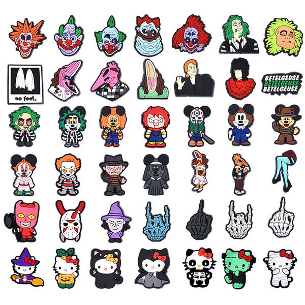 

anime halloween spooky cats charms wholesale childhood memories funny gift cartoon charms shoe accessories pvc decoration buckle soft rubber, Blue