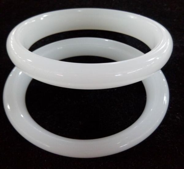 

5660mm new a pair white jade jewelry bangle bracelet n2019213149, Black