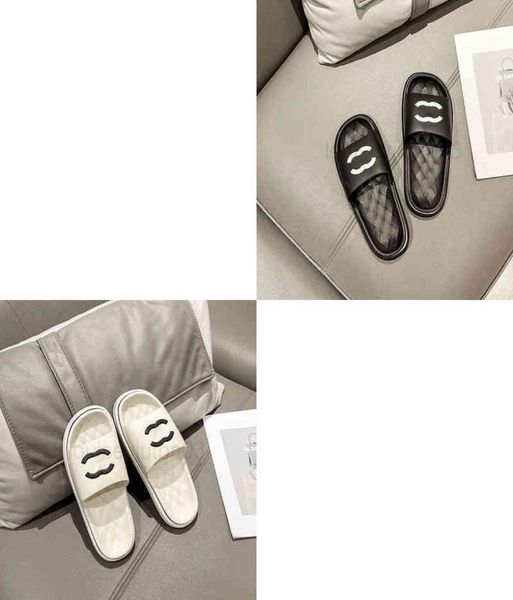 

woman designer slipper pool beach new europe and america women man lovers summer soft bottom antiskid cool h slippers1046186, Black