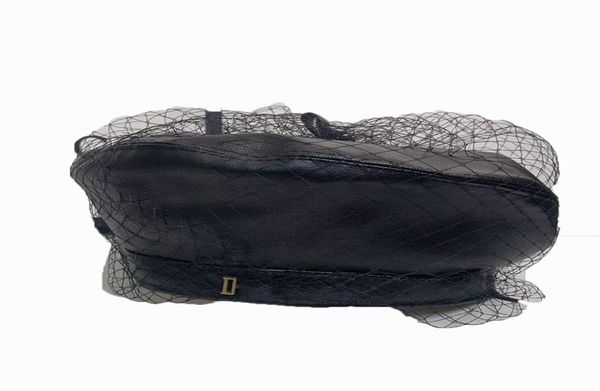

fashion street hat beret for women mesh leather berets high sense luxury design4504307, Blue;gray