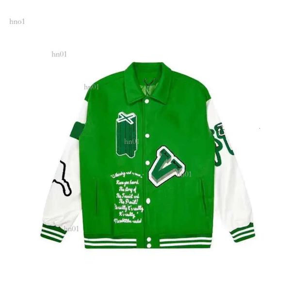 

flocking leather sleeves jackets women men uniform fashion baseball coat couples single breasted warm jackets varsity coats designer835, Black