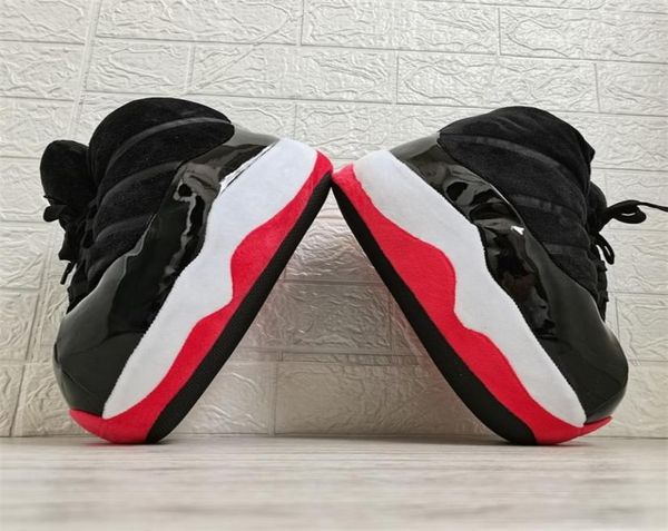 

sneaker slipper home slipper indoor puffy furry men basketball for menwomen winter plush sneak8612641, Black