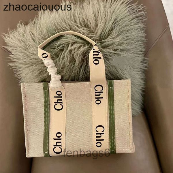 

2023 cloe designer bags canvas woody totes tote bag summer leisure japanese printed letter shopping large capacity fashion versatile d4pc