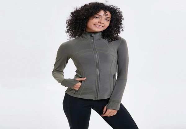

2023 new winter zip front sports yoga jacket fitness women's self cultivation slim zipper outdoor running yoga training clothes6828210