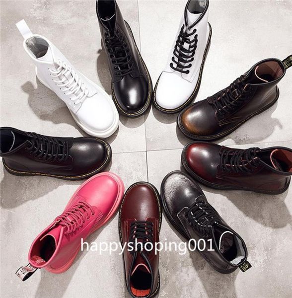 

brand men 039 s boots martens leather winter warm shoes motorcycle mens ankle boot doc martins fur couple fashion oxfords s6496434, Black