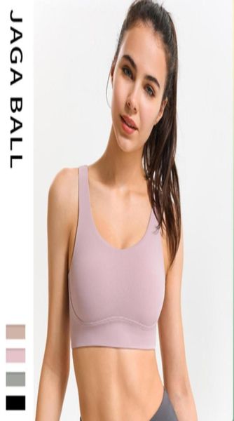 

2021 align 07 yoga summer new women039s vest with chest pad sports fitness yogas sports running beautiful back round neck4785847