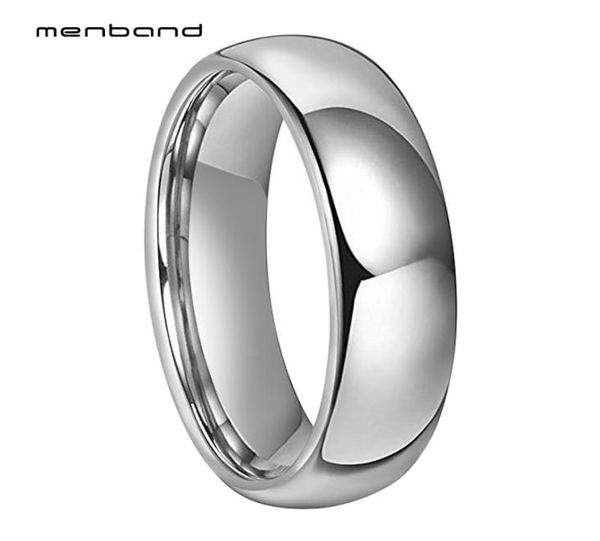 

shiny dome ring women tungsten wedding band high polished finish 6mm ring box available8703488, Slivery;golden