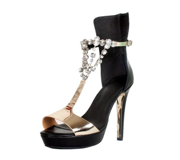 

kolnoo new summer style women ladies handmade high heel sandals jstrap peeptoe party office dress fashion sandal shoes a0964502794, Black