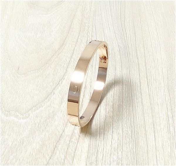

2020 fashion new rosae gold 316l stainless steel screw bangle bracelet with screwdriver original box screws never lose with box wi5547236, Golden;silver