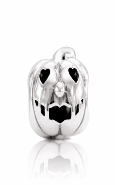 

sweet pumpkin charms for bracelet diy jewelry making kits loose bead 925 sterling silver wedding party gift 7975962324459, Black