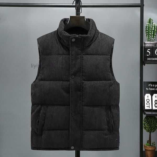 

stones coat men's fashion down jacket parka vest women's cotton winter outdoor classic casual warm zipper windproof 3dq0, Black