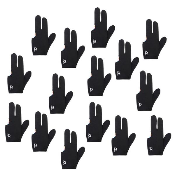 

15 pieces professional black snooker pool s cue 3 three finger glove left right hand billiard accessories 2302063051