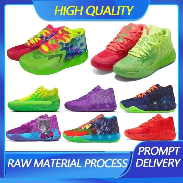 

2023 og boots mb.01 rick and morty basketball shoes for sale lamelos ball men women iridescent dreams buzz city rock ridge red galaxy not fr, Black