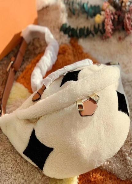 

women crossbody bag teddy bumbag designer mens fluffy shoulder bags fashion waist belts fuzzy bum bag cross body handbags fanny pa4313511