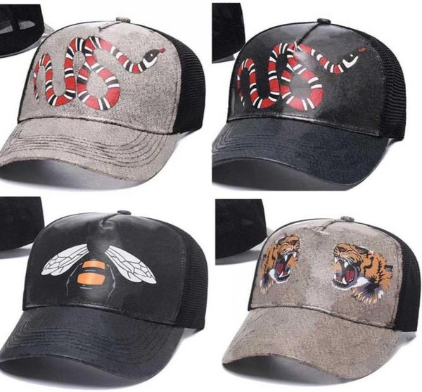

2021 designer mens baseball caps woman brands tiger head hats bee snake embroidered bone men women casquette sun hat gorras sports2590378, Blue;gray