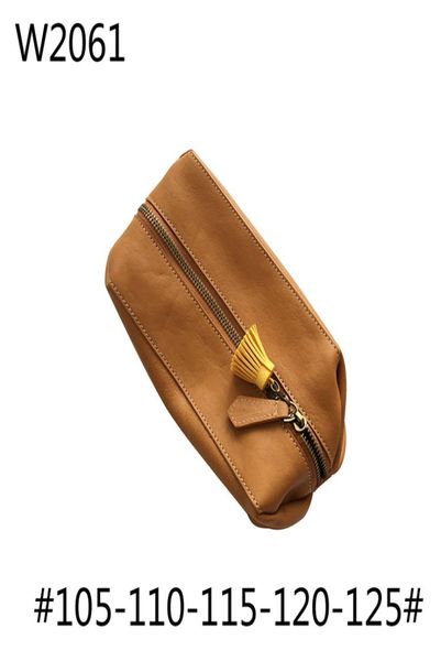 

old cobbler w2061 cosmetic bag genuine leather makeup tool bags personalized custom logo wallet accessories fast8747790