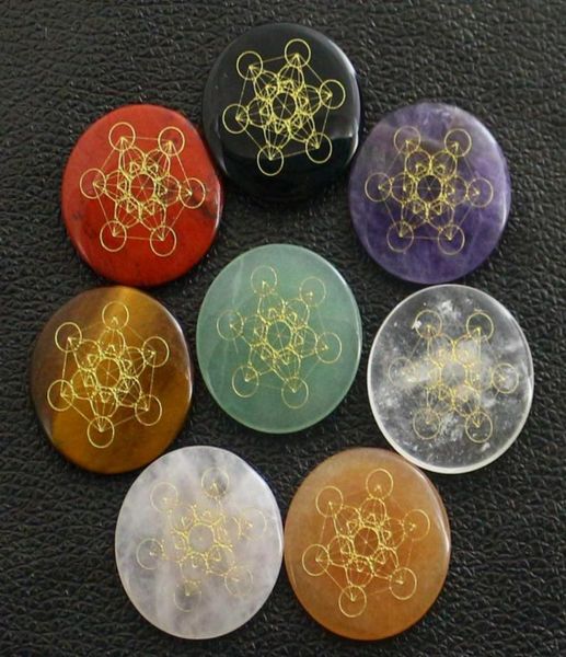 

natural loose gemstones engraved europe america flower of llife multidimensional metatrone cube healing stone home ornament reiki 5248693, Black