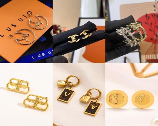 

18k gold plated earring charm designer earrings premium jewelry fashion women round pearl set diamond earrings luxury accessories 8375733, Golden