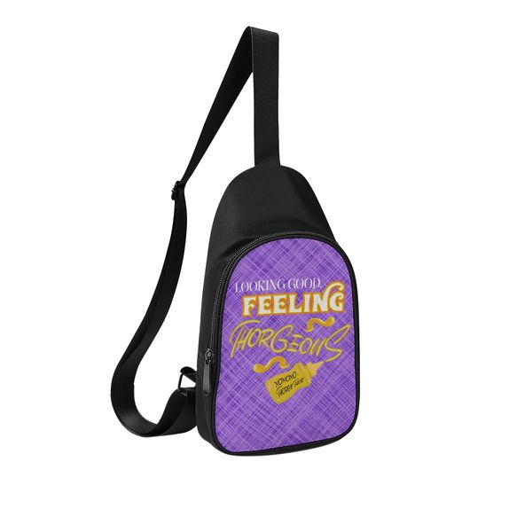 

diy custom men's chest bags women's shoulder bags chest bags black clovely production of personalized exclusive custom couple gift