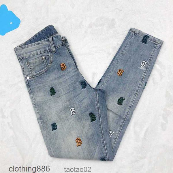 

2023oversized mens jeans designer pants tb embroidered trousers men women casual 4xl 5xl 6xl5896qxs7, Blue