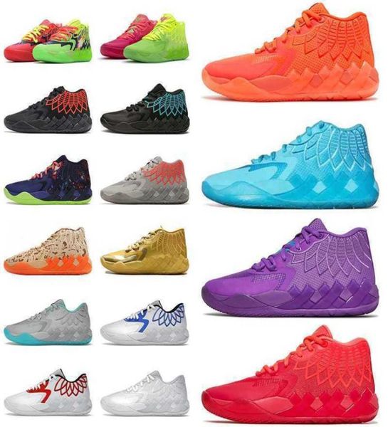 

mb01 lemelo ball basketball shoes men women sneakers queen buzz city rock ridge red blast triple white galaxy purple cat sky 3773259