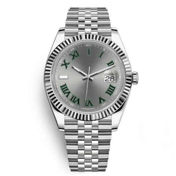 

high cost effective datejust sapphire 41mm steel silver dial watches men 2813 mechanical automatic fashion dress president desinge260y, Slivery;brown