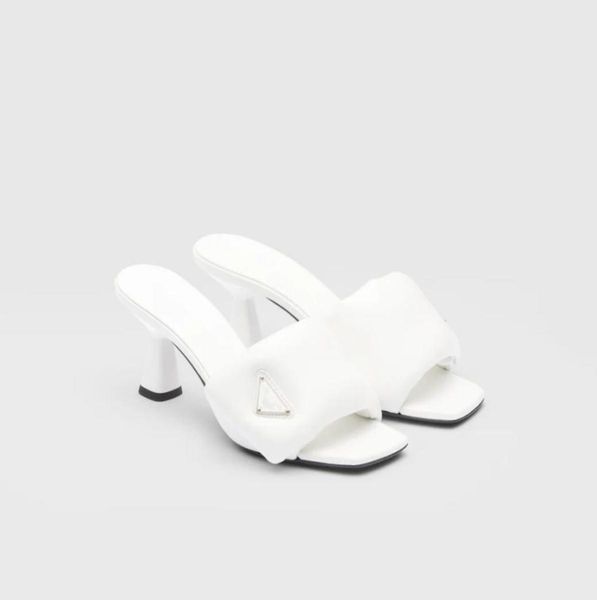 

women039s classic slippers soft padded nappa sandals designer luxury fashion ladies high heel3920075, Black