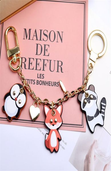

fashion cartoon key chain bag car pendant metal hook with gift box suitable for men ladies children designer keychains7152660, Silver