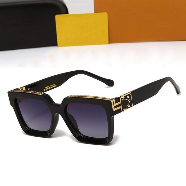 

2022 designer sunglasses for women millionaires mens sunglasses full frame vintage design millionaire 1 1 sunglass off black m264d, White;black