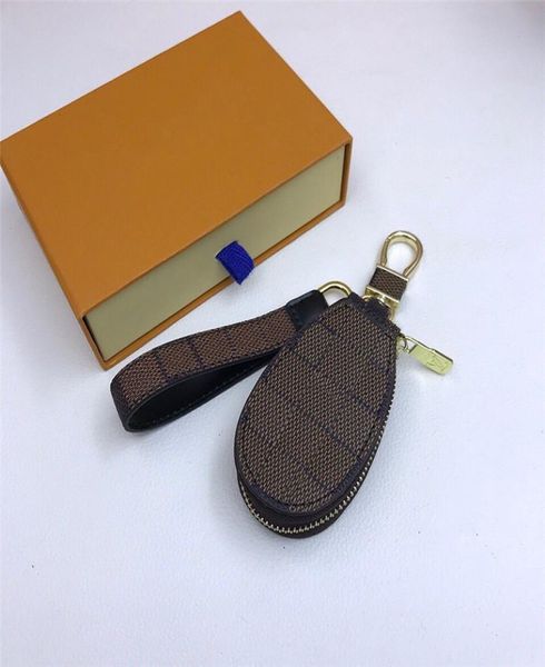 

men women luxury designer car key chain leather keychain brand handmade keyrings casual car keychains bags pendant keyring coin pu2985744, Silver