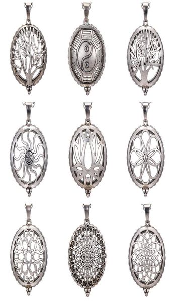 

fashion silver animal pendant chokers necklace women aromatherapy essential oil owl necklace chain magnifying glass diy7773066