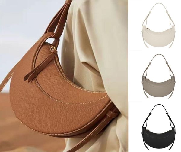 

briefcases shoulder bags numero dix half-moon bag full-grain textured/smooth calf leather tote designer zip closure crossbody women hobo9997