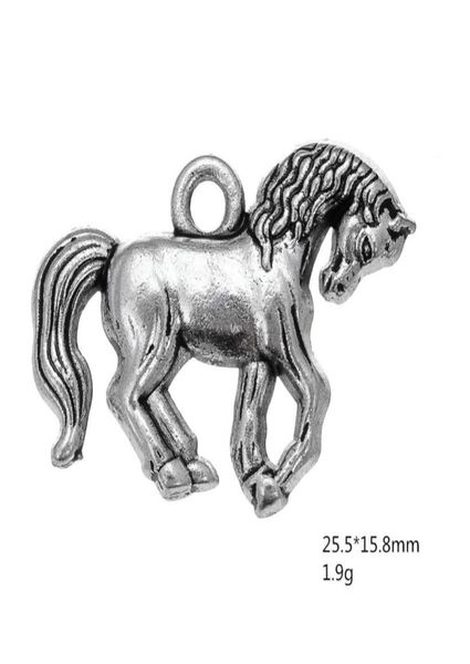 

zinc alloy adorable little horse animal charm for jewelry making2197265, Bronze;silver
