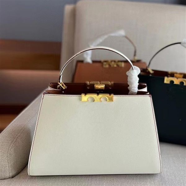 

christmas birthday gift shopping bags trend womens crossbody genuine cowhide handbags gold hardware brand design ladies totes3188