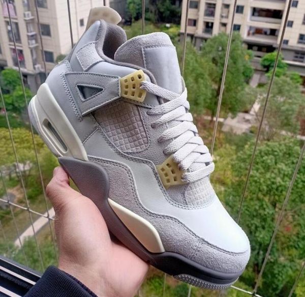 

4 se craft pon dust men basketball shoes authentic quality womens 4s whitegrey fogflat pewtersail outdoor sports sneakers wi9832081