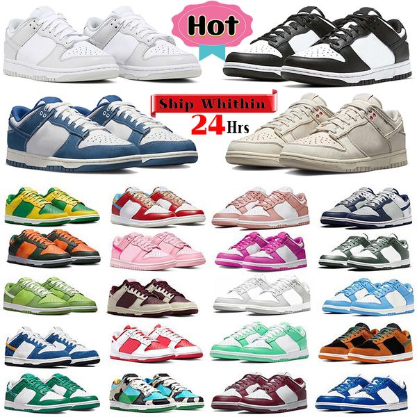 

designer shoes panda low casual sneaker men women lows sneakers white black grey fog triple pink unc rose whisper argon pn dust pale ivory w