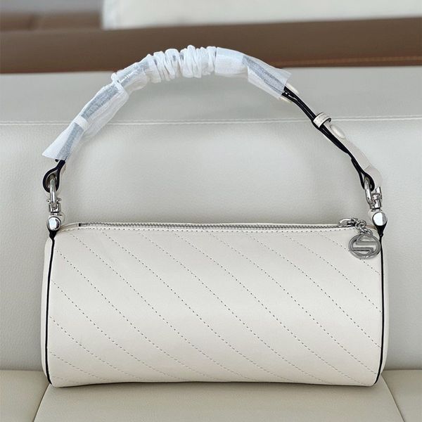 

designer shoulder bag woman cylindrical handbags leather fashion reticule