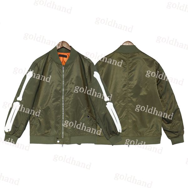 

high street mens jackets designer bomber jacket brand letter printed coats winter warm coats outerwear, Black;brown