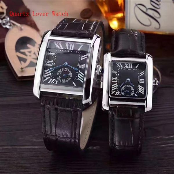 

selling men and women watches quartz movement leather strap watch good quality lover watch gift for your lover waterproof266f, Slivery;brown