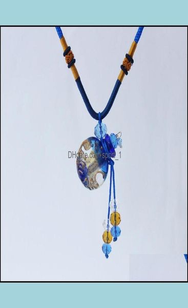 

necklaces pendants jewelry diffuser per glass essential refillable coloured oil bottle pendant noctilucent necklace gourd 6 colo2008050, Silver