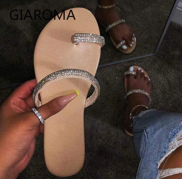 

women sandals bling flip flops female slippers outdoor beach slides flat summer shoes plus size ladies sequin sandalias mujer mx205124763, Black