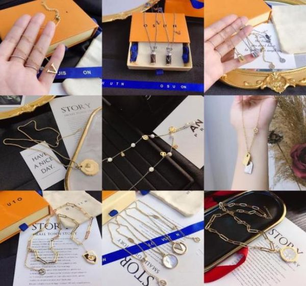 

exquisite fashion necklace luxury pendant necklace collection designer jewelry accessories 18k gold plated selected quality gift c5802924, Silver