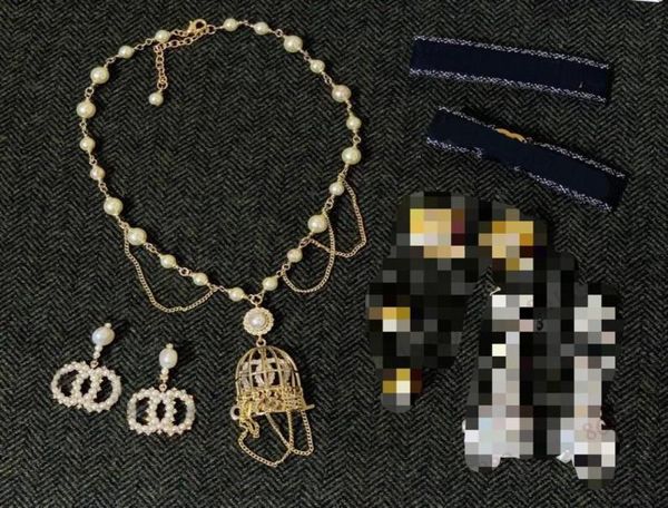 

fashion brand womens beaded birdcage pearl necklace 2021 new necklaces296t5324623, Silver