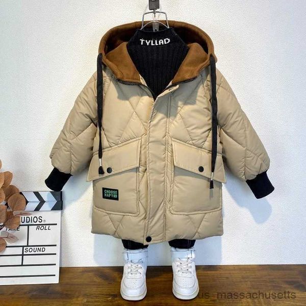 

down coat boys winter coats for 4 5 6 7 8 9 years old children warm long down jacket baby clothes kids warm parkas thick outerwear r230905, Blue;gray