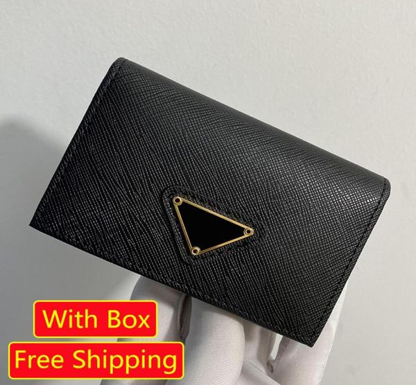 

woman genuine leather coin purse business card case cowhide short flap men designer quality wallet pocket edition 2mc122 unisex4174508, Red;black