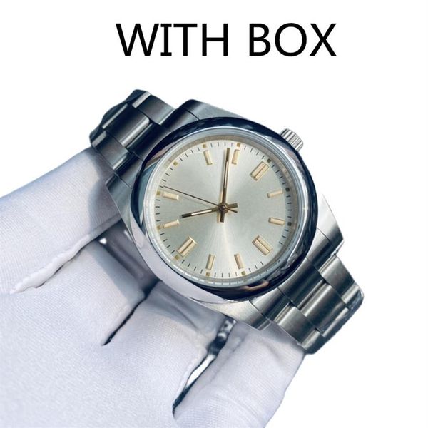 

local warehouse mens automatic mechanical watches 36 41mm full stainless steel luminous waterproof 31mm women watch couples style 218q, Slivery;brown