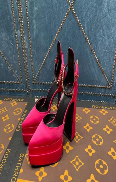 

aevitas pointy platform pumps dress shoe high heel sandal rhinestone shoes womens crystal double platforms fashion luxurys designe5802502, Black